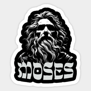 Moses: A Pillar of Faith Sticker